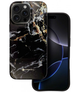 Juodas (Marble) dėklas Apple iPhone 16 Pro Max telefonui "Forcell F-Protect Mirage"