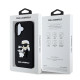 Juodas dėklas Apple iPhone 16 telefonui "Karl Lagerfeld 3D Rubber Karl and Choupette Case"