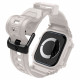 Smėlio spalvos dėklas - apyrankė Apple Watch 10 / 11 (46mm) laikrodžiui "Spigen Rugged Armor PRO"