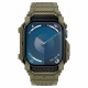 Khaki spalvos dėklas - apyrankė Apple Watch 10 / 11 (46mm) laikrodžiui "Spigen Rugged Armor PRO"
