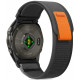 Juoda / oranžinė apyrankė Garmin Fenix 5X / 5X Plus / 6X / 6X Pro / 7X / 8 / 8 Pro (51 mm) laikrodžiui "Tech-Protect Nylon"