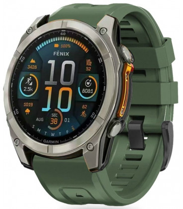 Žalias apyrankė Garmin Fenix 5S / 5S Plus / 6S / 6S Pro / 7S / 8 (43 mm) laikrodžiui "Tech-Protect Silicone"