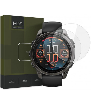 Apsauginis grūdintas stiklas Garmin Fenix 8 (51 mm) laikrodžiui "HOFI Glass Pro+ 2-Pack"