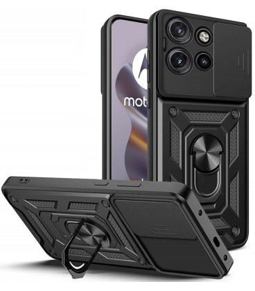 Juodas dėklas Motorola Edge 50 Neo telefonui "Tech-Protect Camshield Pro"