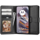 Juodas atverčiamas dėklas Motorola Edge 50 Neo telefonui "Tech-Protect Wallet"