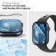 Ekrano apsauga Apple Watch 10 / 11 (42 mm) laikrodžiui "Spigen Elite Shield EZ Fit 2-Pack"