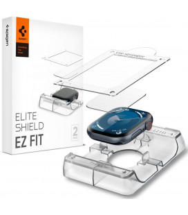 Ekrano apsauga Apple Watch 10 / 11 (46 mm) laikrodžiui "Spigen Elite Shield EZ Fit 2-Pack"