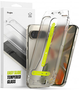 Apsauginis grūdintas stiklas Google Pixel 9 / 9 Pro / 10 / 10 Pro telefonui "Ringke Easy Slide 2-Pack"