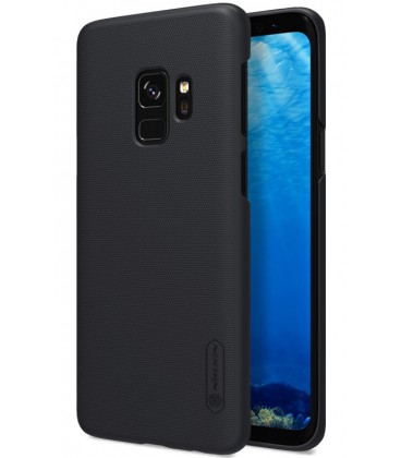 Juodas plastikinis dėklas Samsung Galaxy S9 telefonui "Nillkin Frosted Shield"