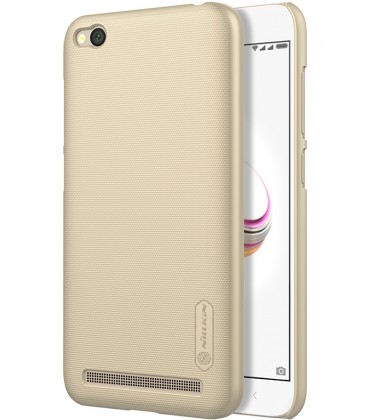 Auksinės spalvos plastikinis dėklas Xiaomi Redmi 5A telefonui "Nillkin Frosted Shield"
