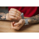 Juoda apyrankė Apple Watch (44 / 45 / 46 / 49 mm) laikrodžiams "Forcell F-Design FA03"