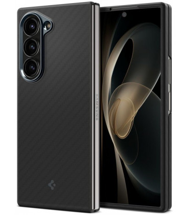 Juodas (Aramid) dėklas Samsung Galaxy Z Fold 6 telefonui "Spigen Airskin"