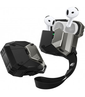 Juodas dėklas Apple Airpods 4 ausinėms "Supcase Matrix"