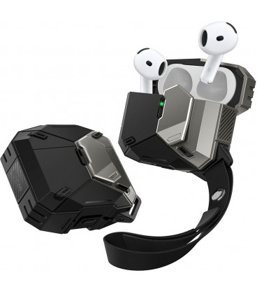 Juodas dėklas Apple Airpods 4 ausinėms "Supcase Matrix"