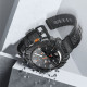 Juodas dėklas + stikliukai Apple Watch Ultra 2024 / 2025 (47 mm) laikrodžiui "Supcase IBLSN Armorbox & Glass"