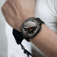 Juodas dėklas + stikliukai Apple Watch Ultra 2024 / 2025 (47 mm) laikrodžiui "Supcase IBLSN Armorbox & Glass"