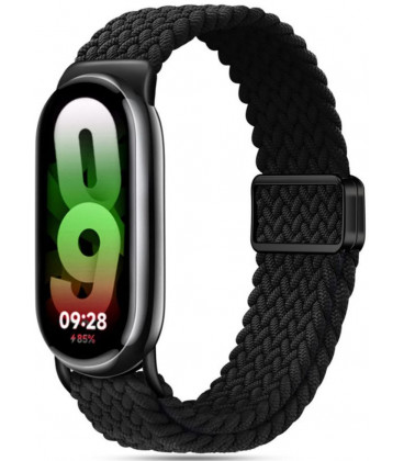 Juoda apyrankė Xiaomi Smart Band 8 / 9 / 10 / 11 / NFC laikrodžiui "Tech-Protect Nylonmag"