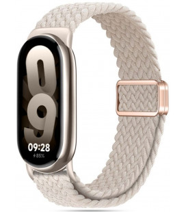 Smėlio spalvos apyrankė Xiaomi Smart Band 8 / 9 / 10 / 11 / NFC laikrodžiui "Tech-Protect Nylonmag"