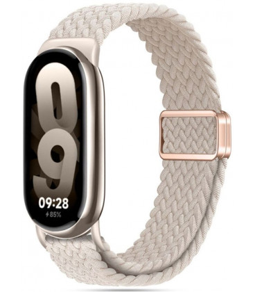 Smėlio spalvos apyrankė Xiaomi Smart Band 8 / 9 / 10 / NFC laikrodžiui "Tech-Protect Nylonmag"