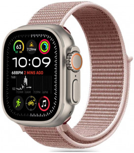 Rožinė (Dusty Rose) apyrankė Apple Watch 6 / 7 / 8 / 9 / 10 / SE (40 / 41 / 42 mm) "Tech-Protect Nylon"