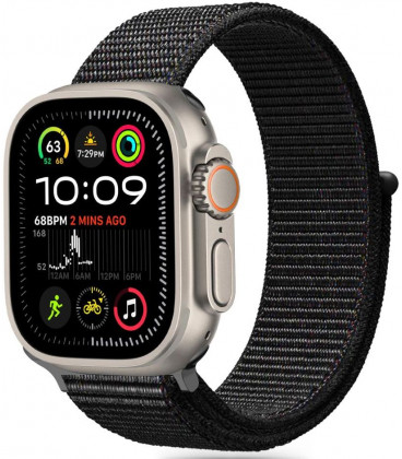 Juoda apyrankė Apple Watch 6 / 7 / 8 / 9 / 10 / SE (40 / 41 / 42 mm) "Tech-Protect Nylon"