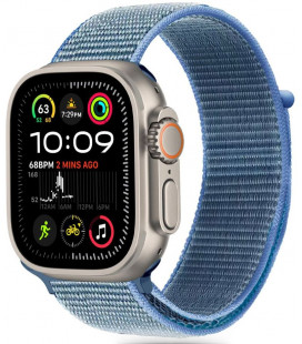 Mėlyna (Baby Blue) apyrankė Apple Watch 8 / 9 / 10 / 11 / SE (40 / 41 / 42 MM) "Tech-Protect Nylon"