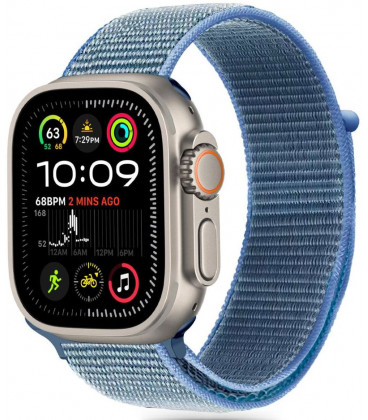 Mėlyna (Baby Blue) apyrankė Apple Watch 8 / 9 / 10 / 11 / SE (40 / 41 / 42 MM) "Tech-Protect Nylon"