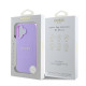 Purpurinis dėklas Apple iPhone 16 telefonui "Guess PU Grained Classic Logo MagSafe Case"