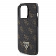 Juodas dėklas Apple iPhone 13 Pro telefonui "Guess PU Leather 4G Triangle Metal Logo Case"