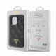 Juodas dėklas Apple iPhone 13 Pro telefonui "Guess PU Leather 4G Triangle Metal Logo Case"