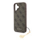 Rudas dėklas Apple iPhone 16 Plus telefonui "Guess 4G Charm Case"