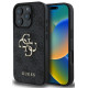 Pilkas dėklas Apple iPhone 16 Pro telefonui "Guess PU 4G Metal Logo Case"