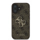 Rudas dėklas Apple iPhone 16 telefonui "Guess PU 4G Metal Logo Case"