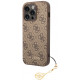 Rudas dėklas Apple iPhone 13 Pro telefonui "Guess 4G Charm Case"