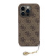 Rudas dėklas Apple iPhone 15 Pro telefonui "Guess 4G Charm Case"