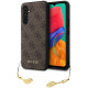 Rudas dėklas Samsung Galaxy S23 FE telefonui "Guess 4G Charm Case"