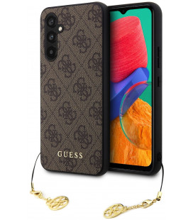 Rudas dėklas Samsung Galaxy S23 FE telefonui "Guess 4G Charm Case"