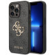 Pilkas dėklas Apple iPhone 15 Pro telefonui "Guess PU 4G Metal Logo Case"