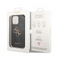 Pilkas dėklas Apple iPhone 15 Pro telefonui "Guess PU 4G Metal Logo Case"