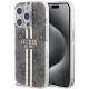 Rudas dėklas Apple iPhone 15 Pro Max telefonui "Guess IML 4G Gold Stripe Case"