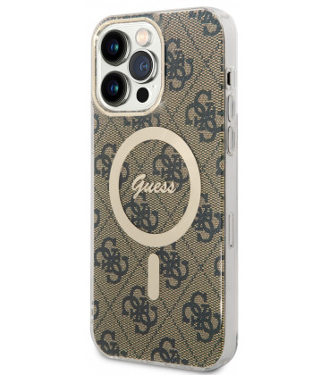 Rudas dėklas Apple iPhone 15 Pro Max telefonui "Guess IML 4G MagSafe Case"