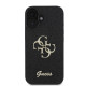 Juodas dėklas Apple iPhone 16 Plus telefonui "Guess PU Fixed Glitter 4G Metal Logo Case"