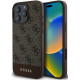 Rudas dėklas Apple iPhone 16 Pro telefonui "Guess PU 4G Stripe Case"