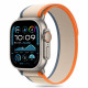 Smėlio / oranžinė apyrankė Apple Watch 6 / 7 / 8 / 9 / 10 / SE / Ultra 1 / 2 (44 / 45 / 46 / 49 mm) "Tech-Protect Nylon Stripe"