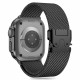 Juoda apyrankė Apple Watch 6 / 7 / 8 / 9 / 10 / SE / Ultra 1 / 2 (44 / 45 / 46 / 49 mm) "Tech-Protect Milano"