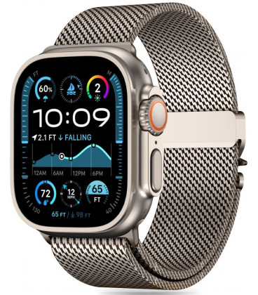 (Titanium) spalvos apyrankė Apple Watch 8 / 9 / 10 / 11 / 12 / SE / Ultra (44 / 45 / 46 / 49 mm) "Tech-Protect Milano"