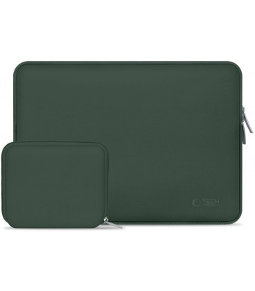 Žalias (Midnight Green) nešiojamo kompiuterio dėklas 13-14" "Tech-Protect Neoslim"