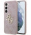 Rožinis dėklas Samsung Galaxy A35 5G telefonui "Guess PU 4G Metal Logo Case"