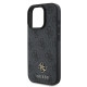 Pilkas dėklas Apple iPhone 16 Pro telefonui "Guess PU 4G Small Metal Logo MagSafe Case"