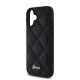 Juodas dėklas Apple iPhone 16 telefonui "Guess PU Leather Quilted Case"